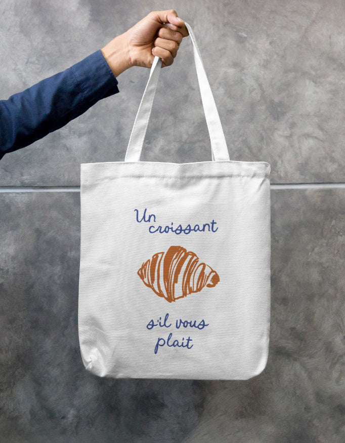 Un Croissant | Zipper Tote Bag