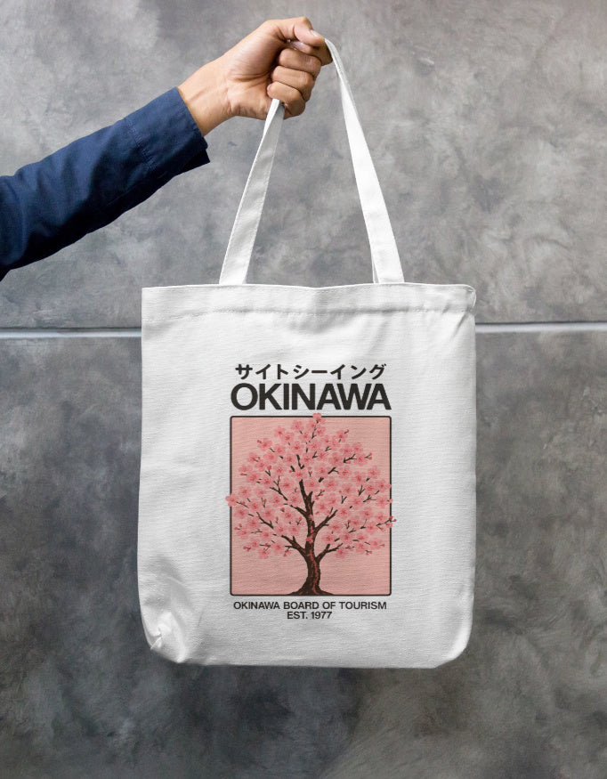 Okinawa Blossom | Zipper Tote Bag