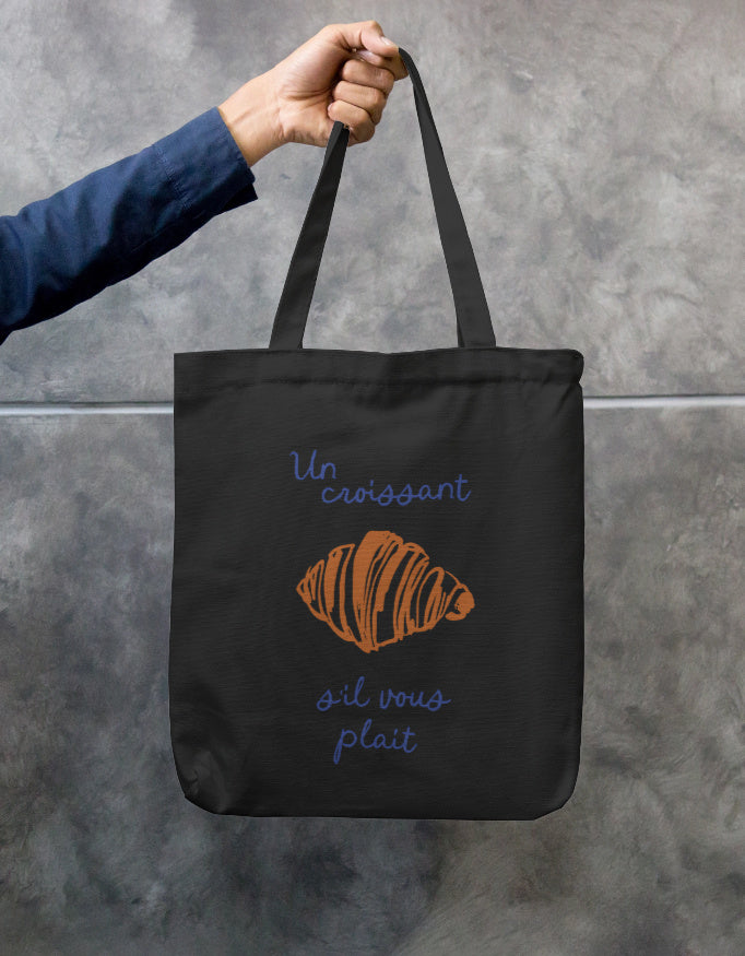 Un Croissant | Zipper Tote Bag