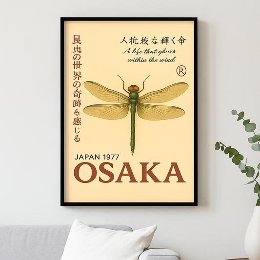 Osaka Dragonfly | Premium Framed Poster