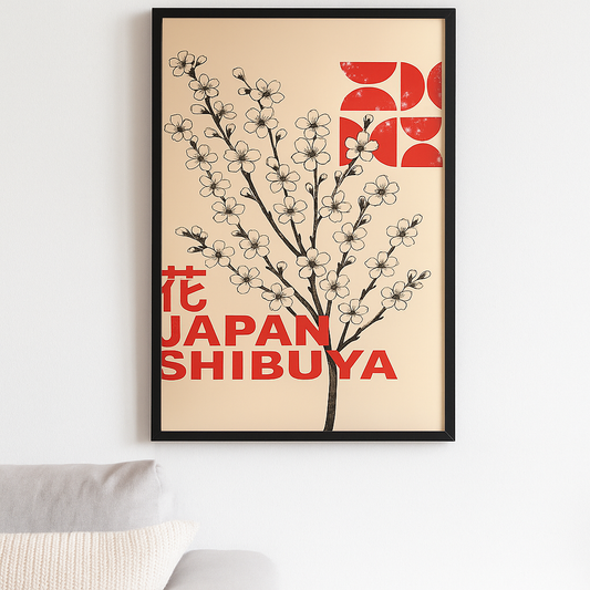 Shibuya Blossom | Premium Framed Poster