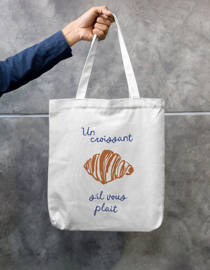 Un Croissant | Zipper Tote Bag