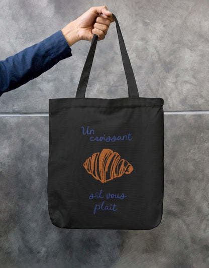 Un Croissant | Zipper Tote Bag