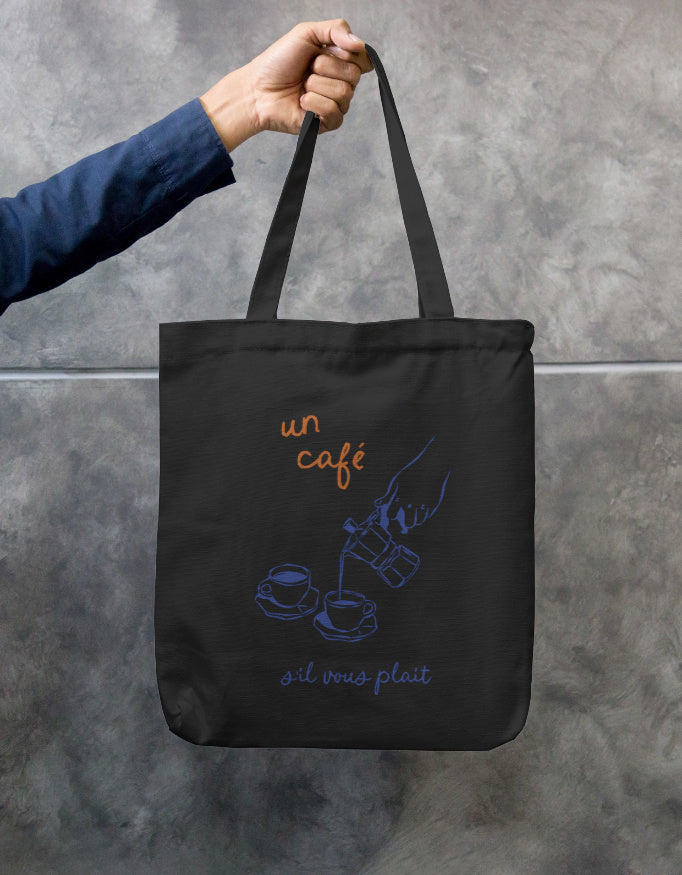 Un Cafe | Zipper Tote Bag